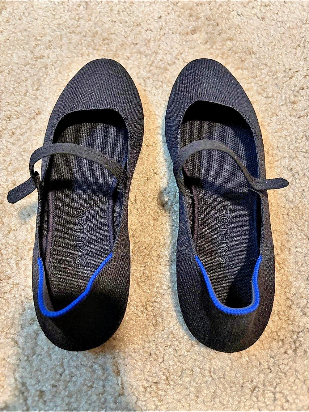 Rothy's The Square Mary Jane Black Flats
